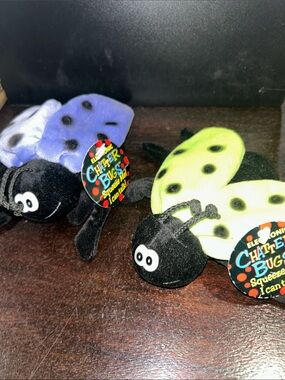 Set of 2 Vintage DanDee chatter bug plush